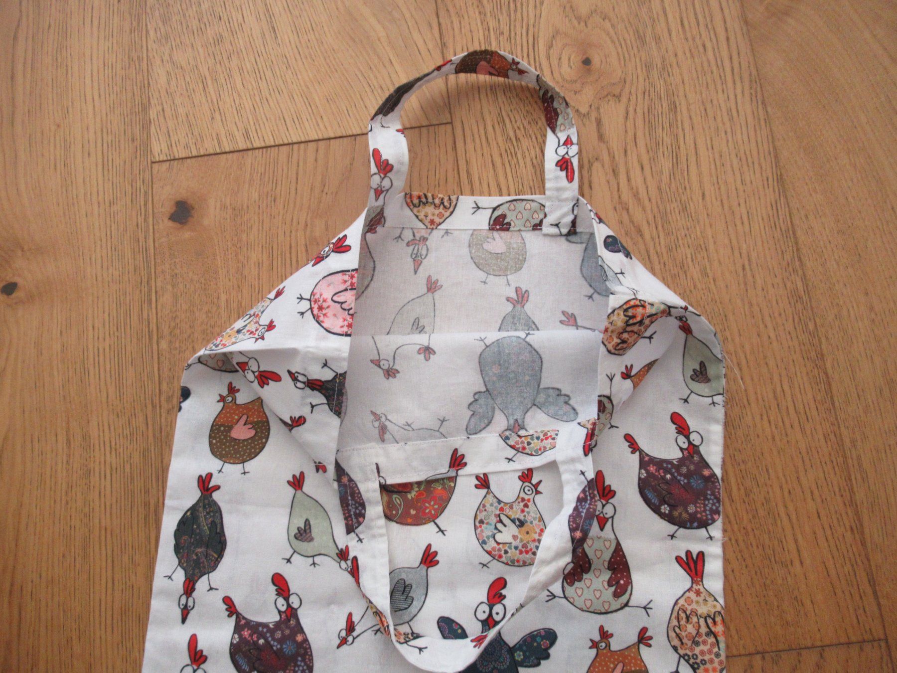 Taschen: Einfache Stoff-Tasche , Hühnermotiv – Neu (gemäss Beschreibung) aus Laupen BE von Algund 2