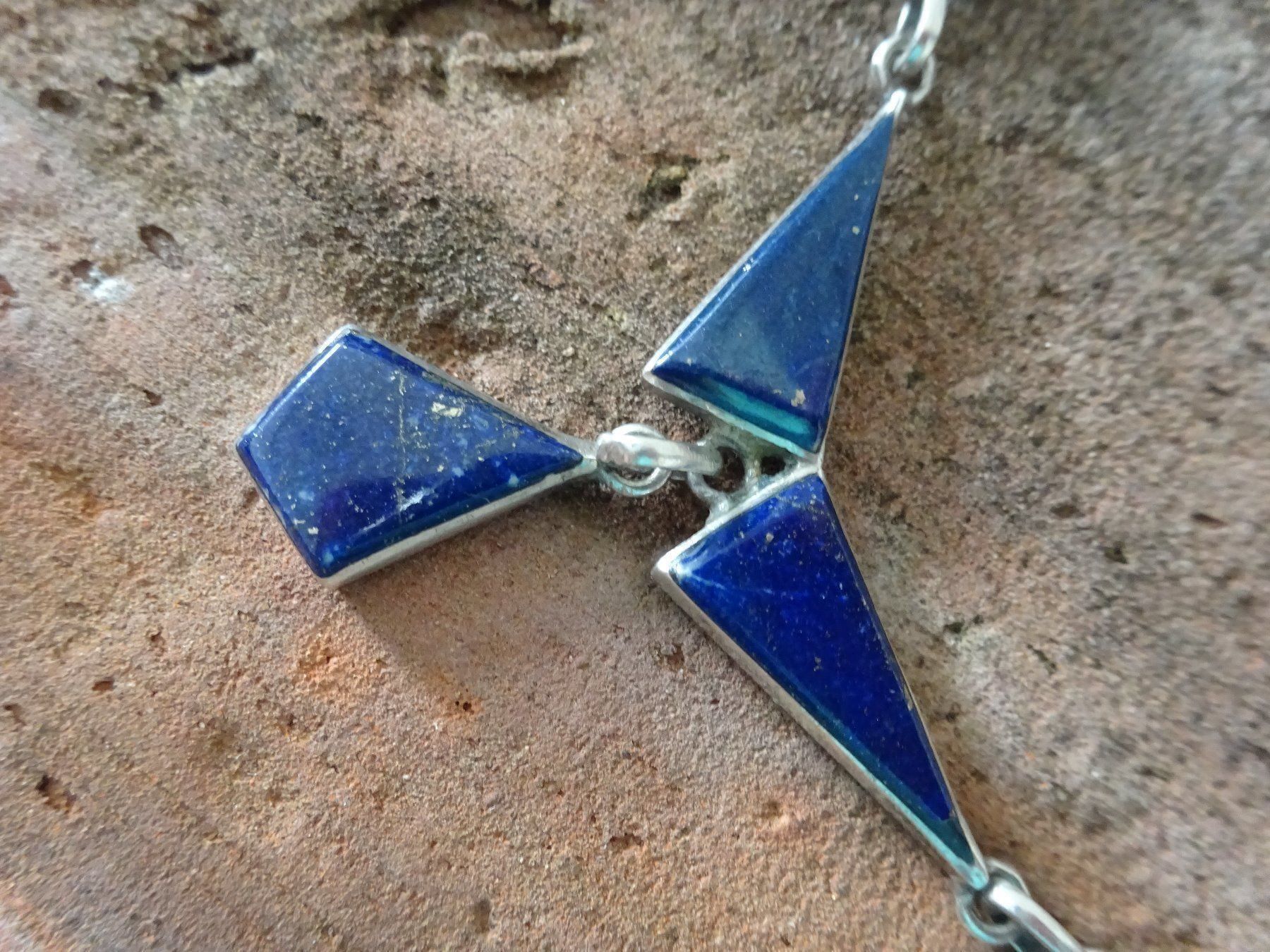 Catenine: Kette Lapislazuli / 970 Silber – Usato da Esslingen venduto da FetteSchnecke 4