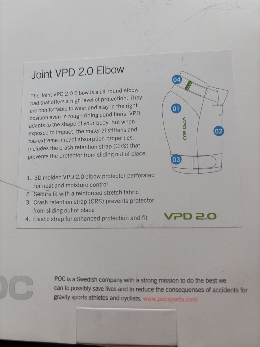 Poc Protezioni & Imbottiture: POC Joint VPD 2.0 Ellbogenschoner, Grösse S, Neu!!! – Nuovo e nell'imballaggio originale da Zermatt venduto da Tinasvoyage 3
