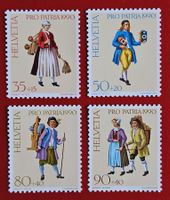 PRO PATRIA SATZ 227 - 230 TRACHTEN 1990** POSTFRISCH