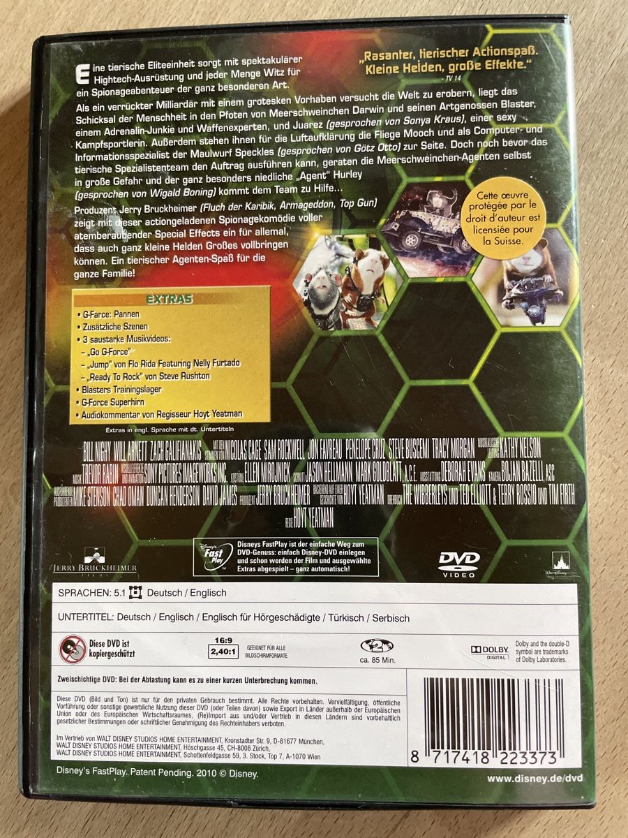 Tutti i DVDs: DVD G-Force, Agenten mit Biss – Usato da Dettighofen (Lengwil) venduto da Dolol 1