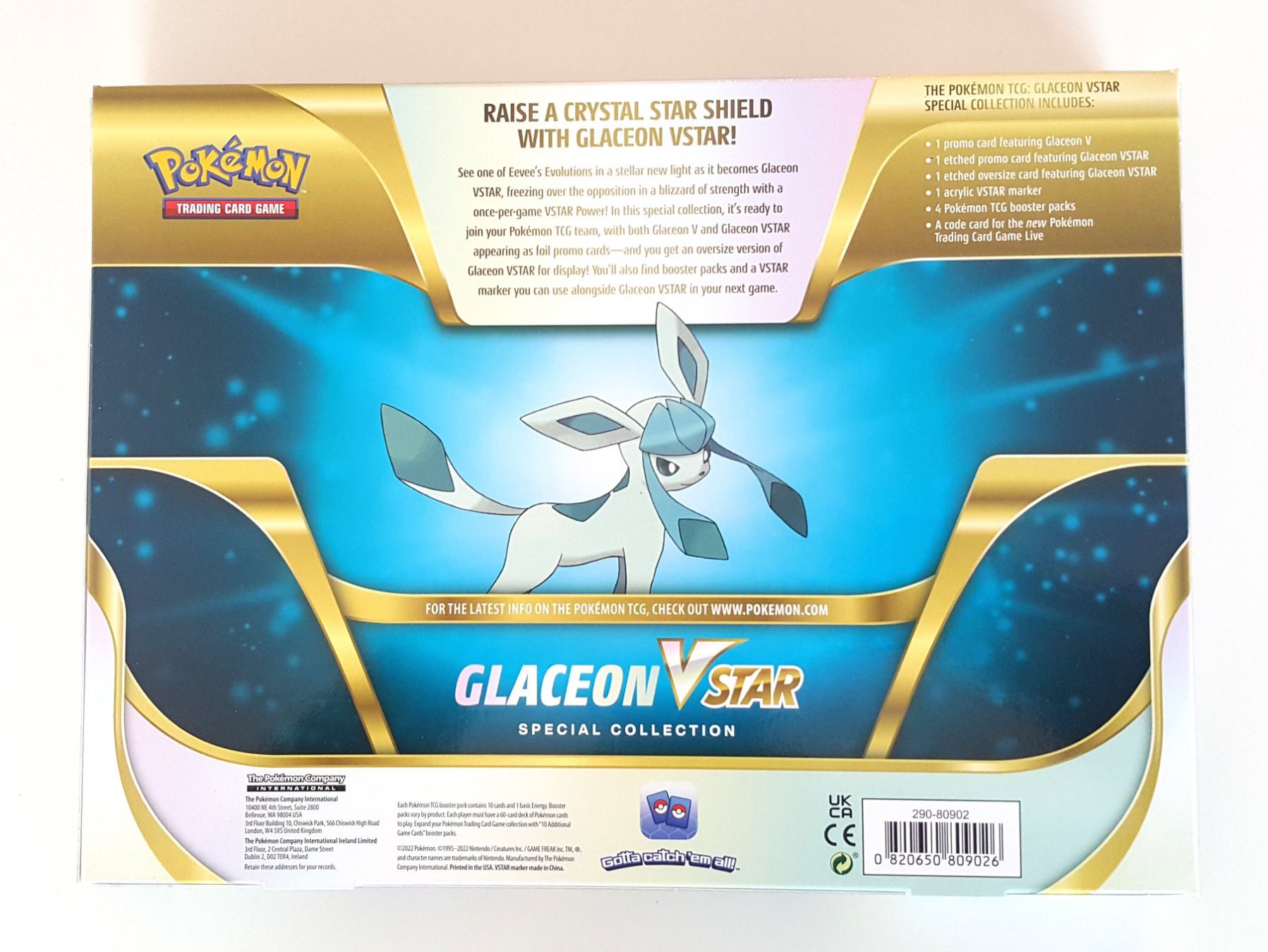 Pokémon Sammelbilder & Trading cards: Pokémon Glaceon V Star Special Collection UK VERSION EN – Neu und originalverpackt aus Biel/Bienne von  1