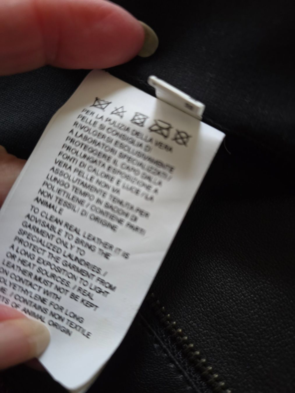 Pinko Giacche: Pinko Leder/Stoff Bikerjacke Gr. 34 – Usato da Bottmingen venduto da sandy_2 6