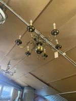 Messing-Lüster / Hängelampe im Antik-Stil, 6-flammig