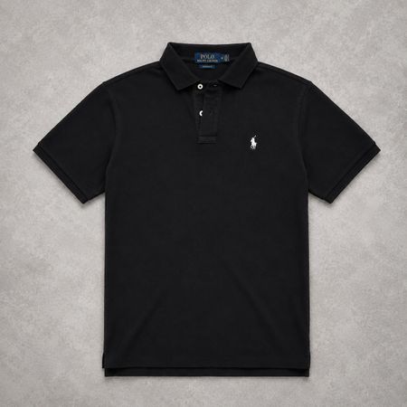 Ralph Lauren Custom Slim Fit Poloshirt, Grösse M, Schwarz