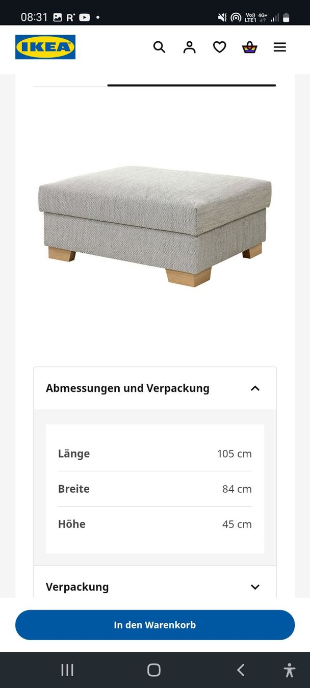 Ikea Sofas: IKEA Sörvallen 2er Sofa, mit Hocker, beige – D'occasion à Zuchwil par B0untyhunter 5