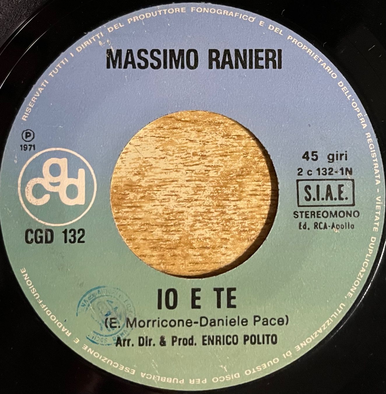 Dischi in vinile: MASSIMO RANIERI - IO E TE – Usato da Bussigny venduto da vinyl-pas-cher 2