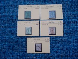 Finnland alte Briefmarken ab Nr. 6  KW 685.00