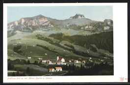 Brüllisau, Panoramablick auf Ort, Hohen