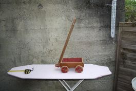 VINTAGE HOLZ BOLLERWAGEN