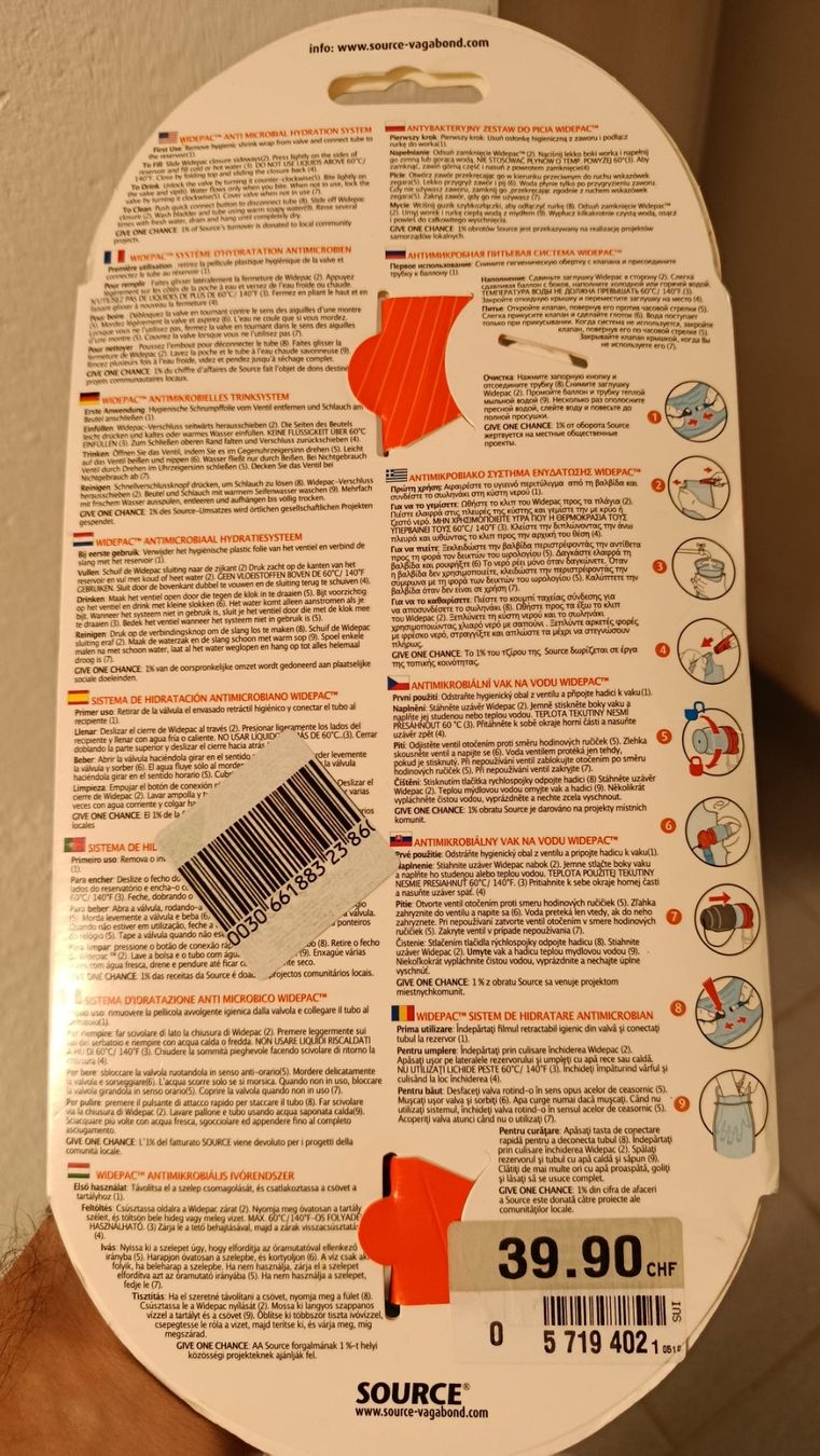 Zaini: SOURCE Widepac Trinksystem 1.5L neu – Nuovo e nell'imballaggio originale da Wallisellen venduto da Stiarsas 2