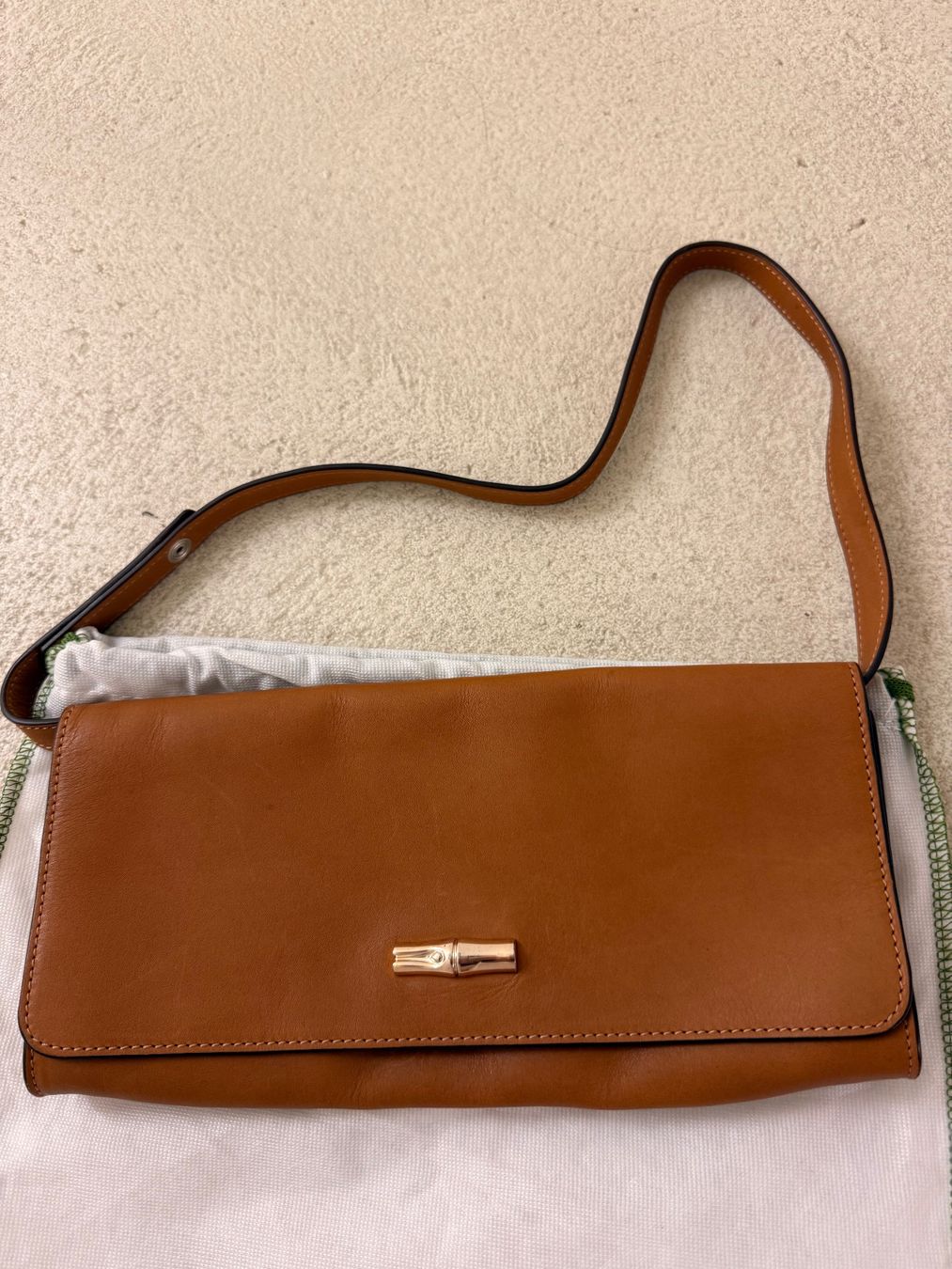 Longchamp Borse da donna: Longchamp braun Leder  Cognac – Usato da Allschwil venduto da Frida015 1