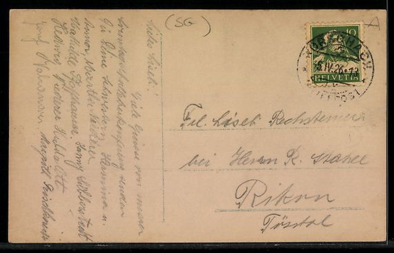 Cartoline postali: Rorschach, Kornhaus, von der Brücke ges – Usato da Berlin venduto da bartko-reher 1