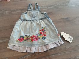 Kleid  Gr. 86 Pampolina, Jeanskleid, Stickerei NEU
