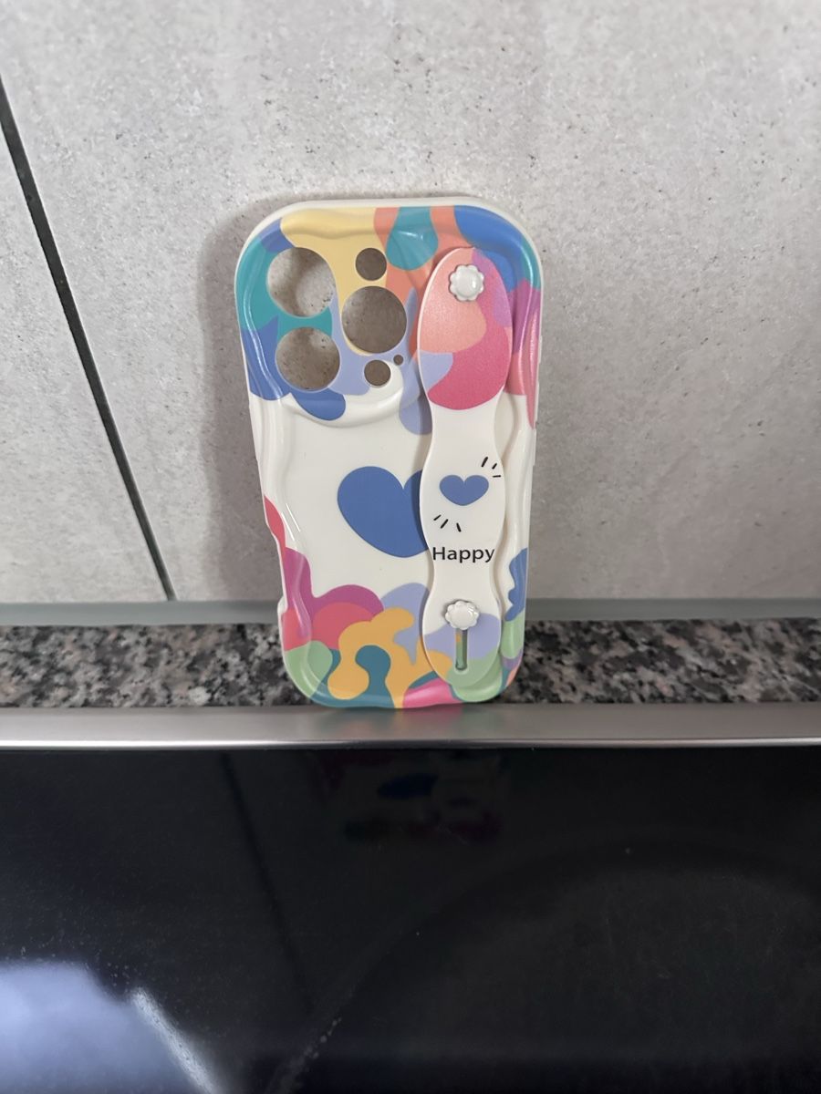 Apple Covers & Schutzfolien: Handyhülle bunter Print mit Halterung neu – Neu (gemäss Beschreibung) aus Uerkheim von Crank99