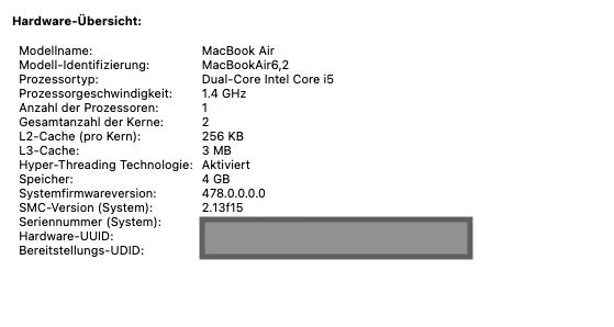 Apple Notebook: MacBook Air 13“ - Early 2014 – Usato da Dübendorf venduto da AndreasZH78 8
