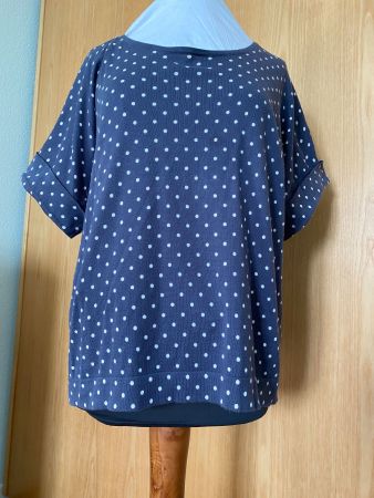 MASSIMO DUTTI kurzarm Sommerpullover BW - Gr. L/XL