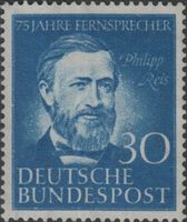 BRD 161, Philipp Reis 75 Jahre Telefon in Deutschland **