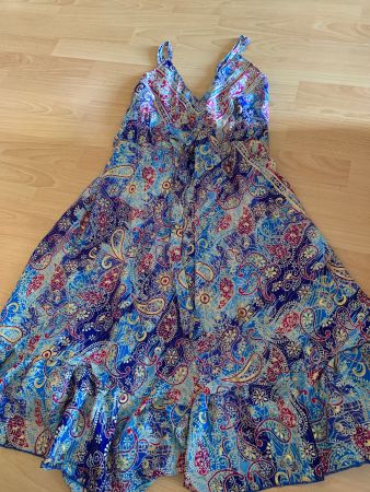 Jolie robe d’été style bohème bleue taille S ou 36