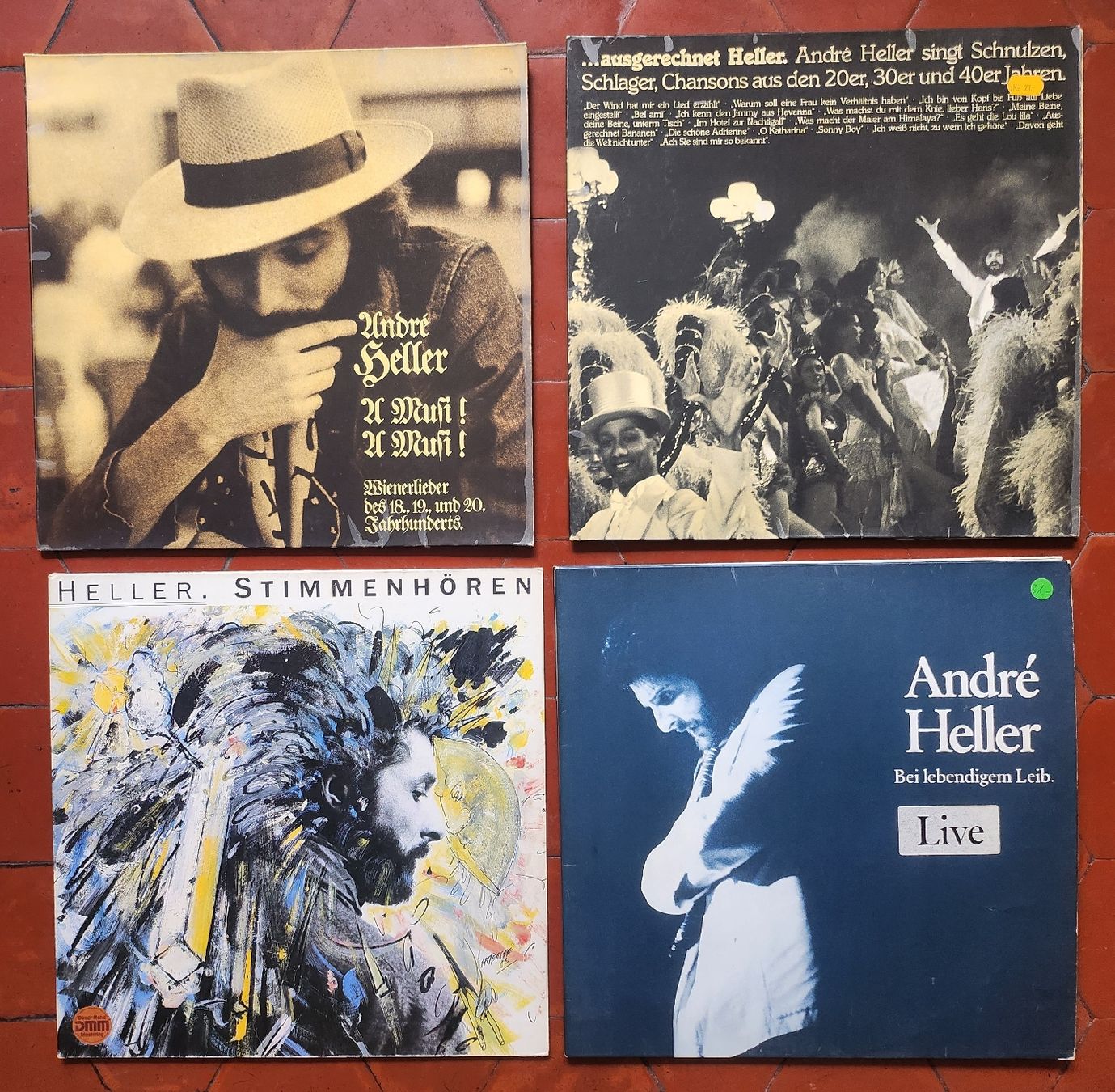 Dischi in vinile: André Heller 4 LPs inkl. Doppel-LP Bei lebendigem Leib – Usato da Zürich venduto da BAENZERINO