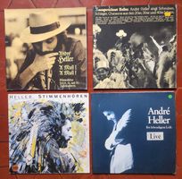 André Heller 4 LPs inkl. Doppel-LP Bei lebendigem Leib