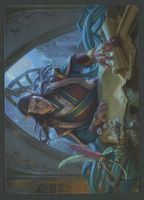 Elrond, Mondleser Art Card Gold Signature MTG Hobbit DE 1.-