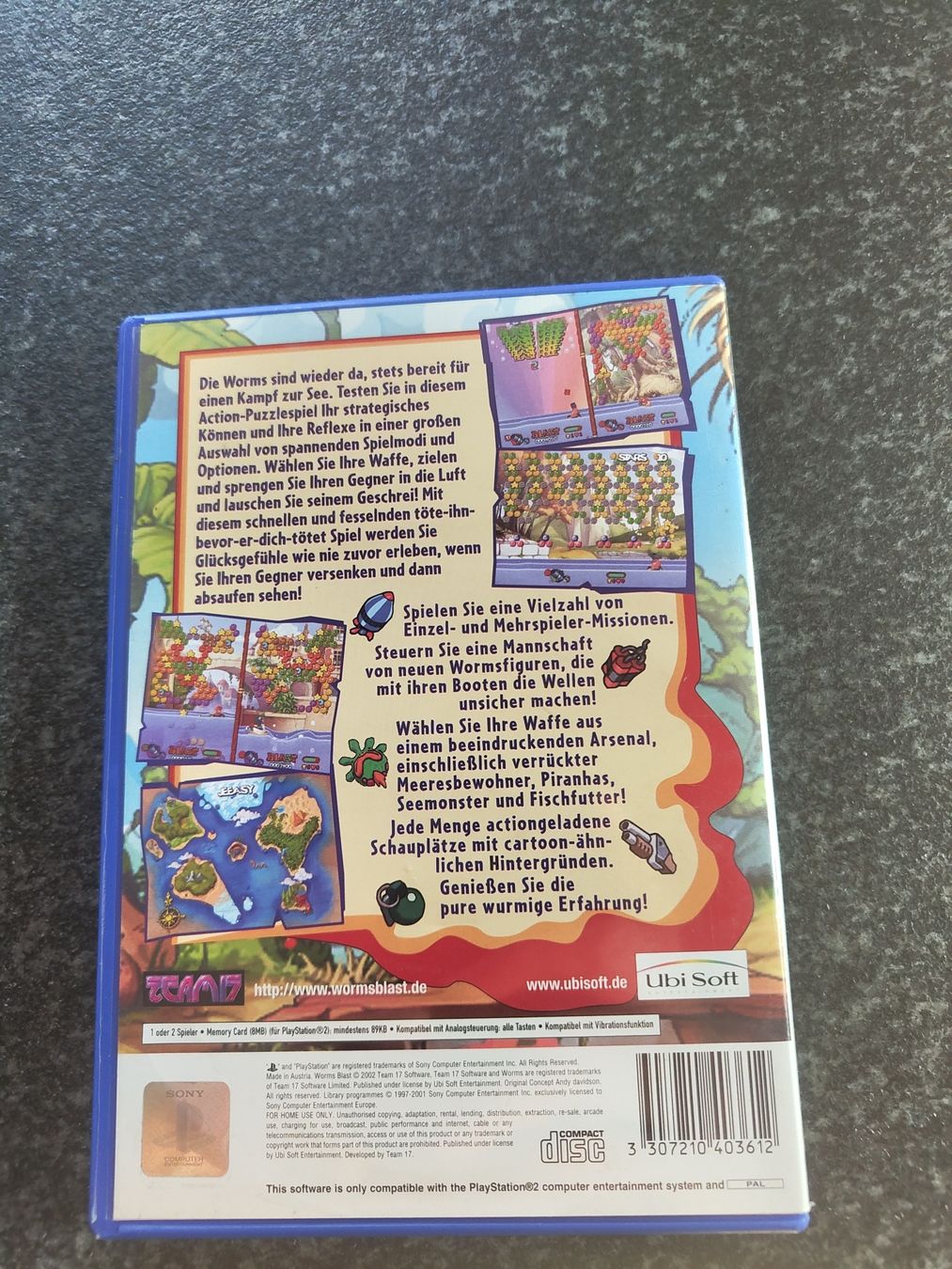 Sony Jeux: Worms Blast - Playstation 2 – D'occasion à Attiswil par JP1291 1