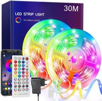 30 METER LED STREIFEN MIT FERNBEDIENUNG - LED STRIP RGB