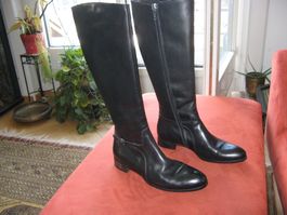 Lederstiefel schwarz Gr. 40,5 Calpierre