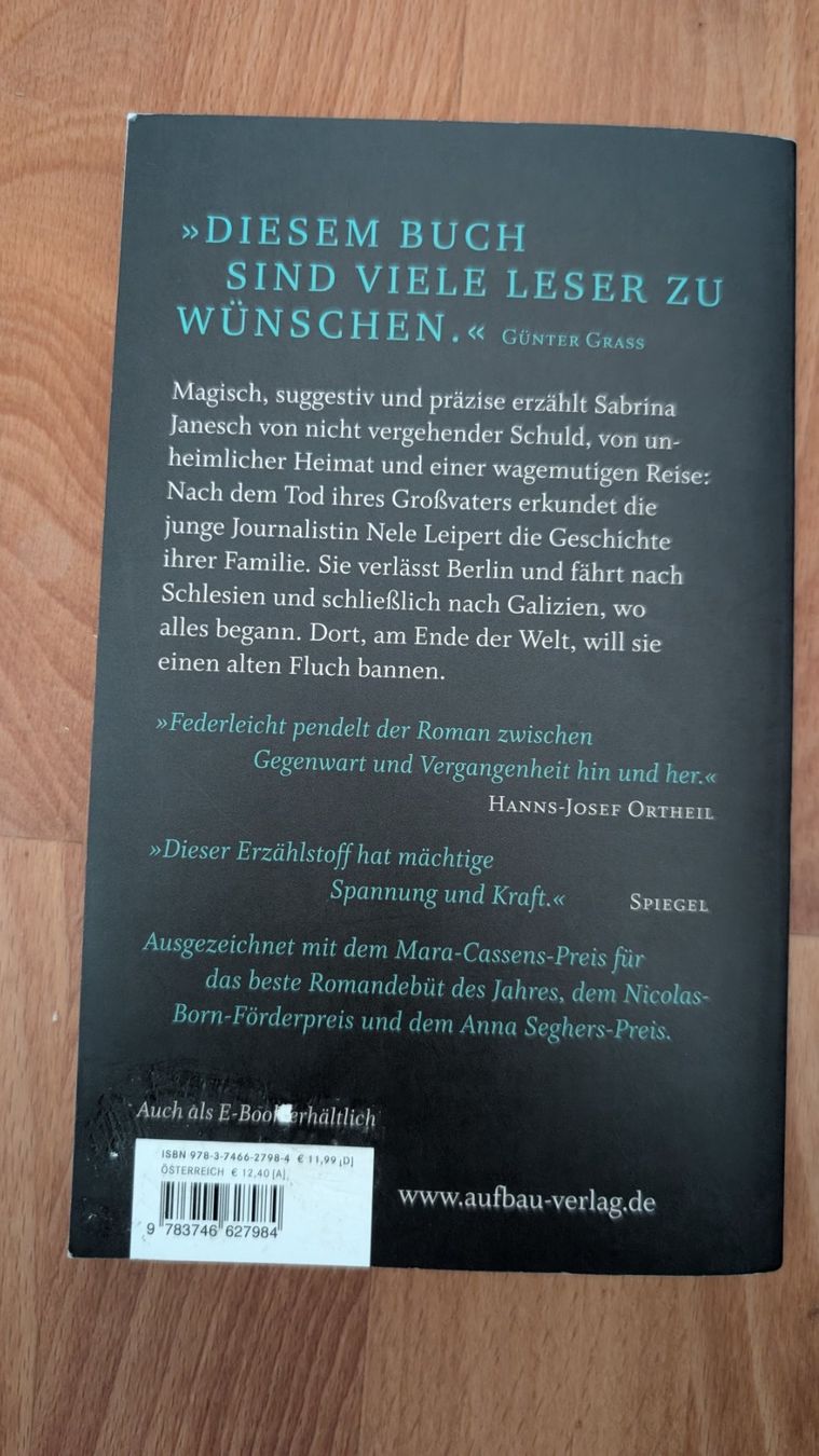 Libri: Katzenberge - Sabrina Janesch – Usato da Männedorf venduto da tobtob1 1