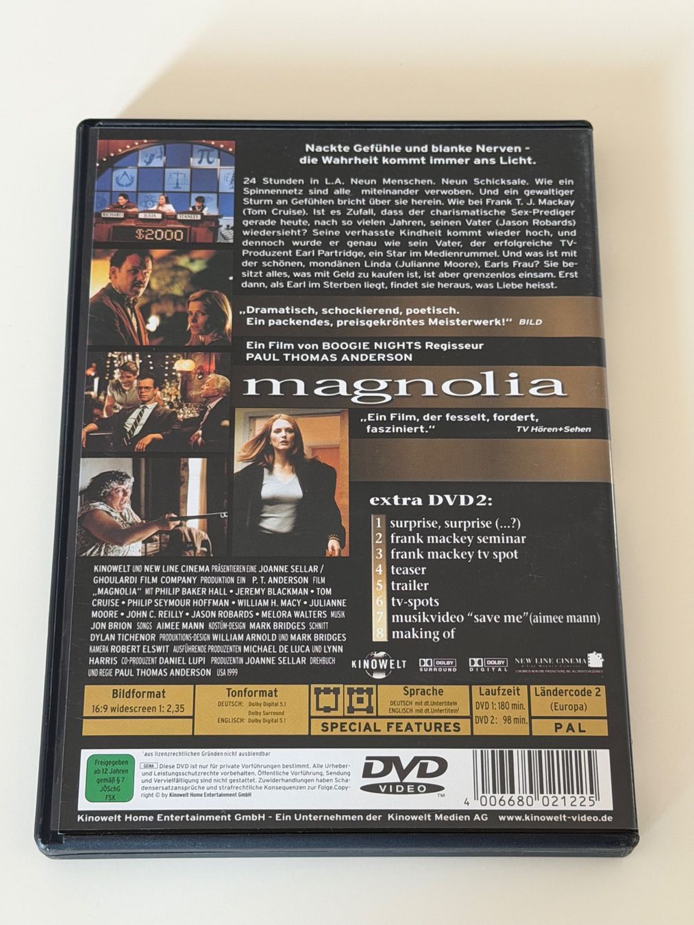 Tutti i DVDs: Magnolia - Diamond Edition DVD – Usato da Altstätten SG venduto da sheamus 1