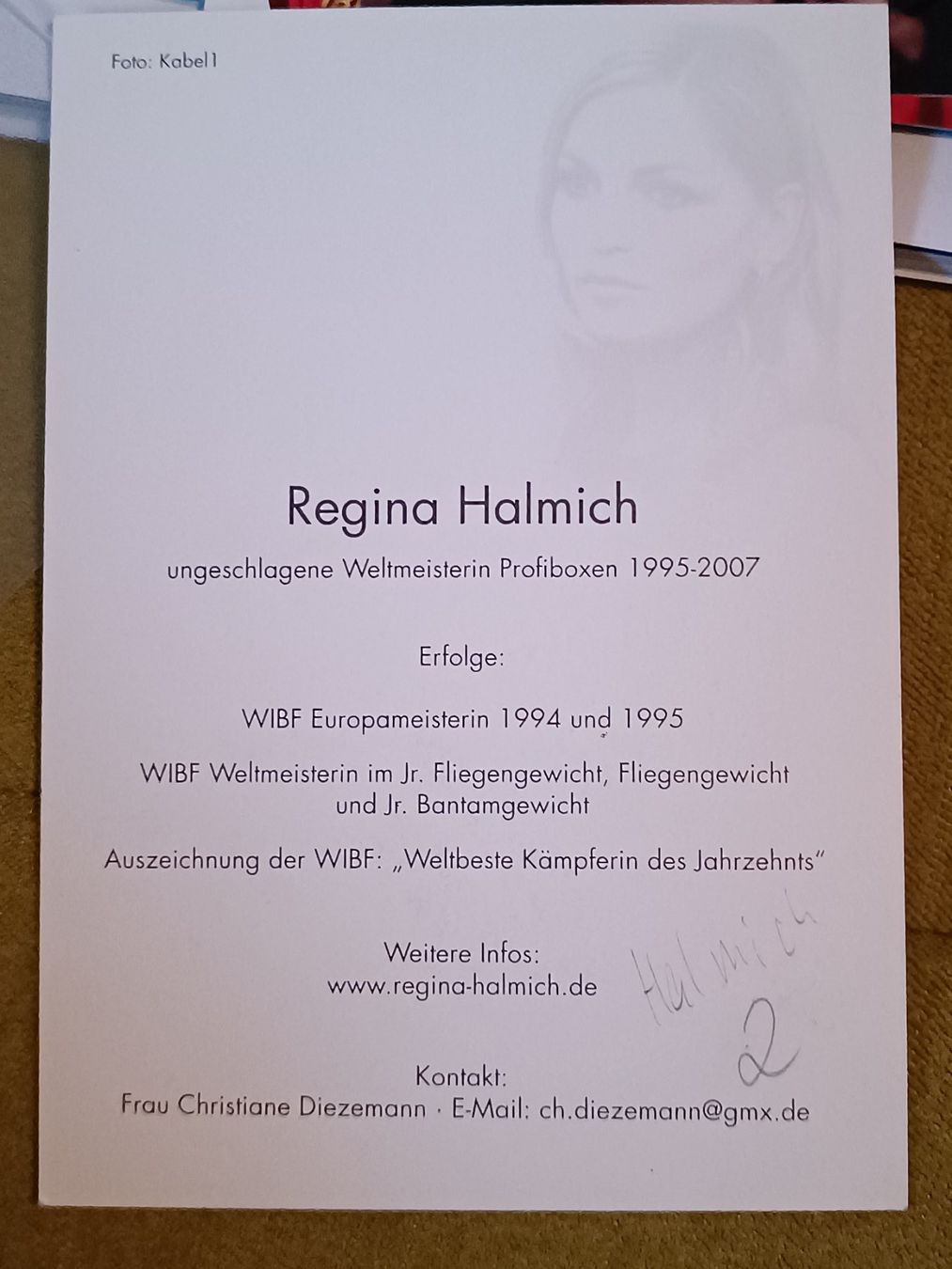 Autogramme: Regina Hamlich - original Autogramm – Gebraucht aus Menziken von Artographs 1