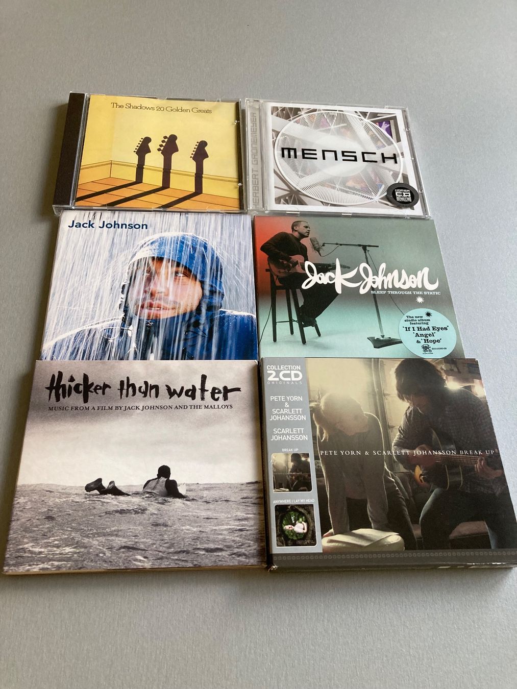 CDs: 6 CDs  Grönemeyer, Shadows, Jack Johnson – Gebraucht aus Wald ZH von Liedermacher