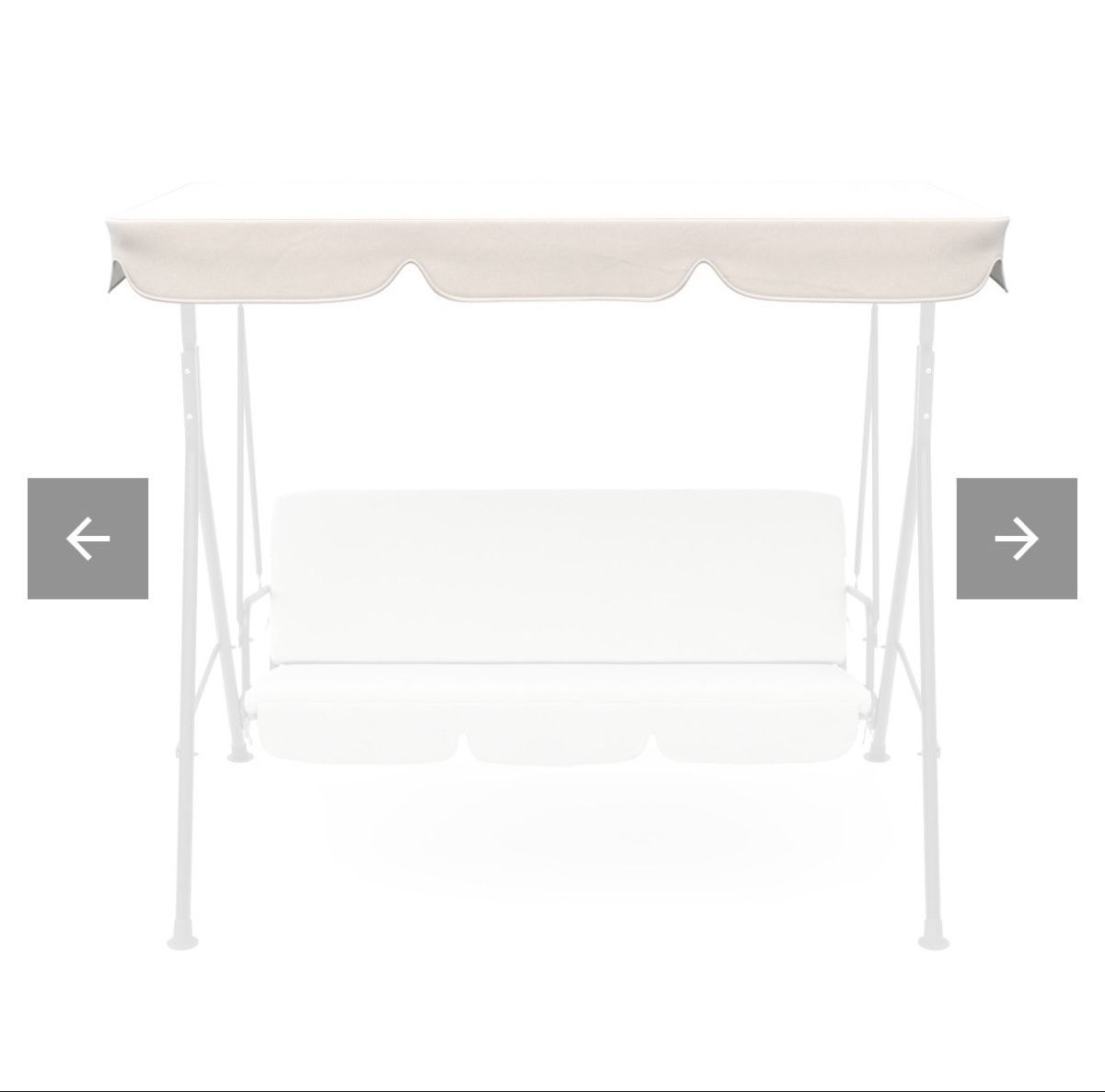 Altre altalene da giardino: Stoffdach Hollywoodschaukel beige – Nuovo e nell'imballaggio originale da Dagmersellen venduto da ste_p8sy