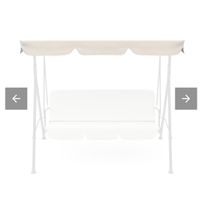 Stoffdach Hollywoodschaukel beige