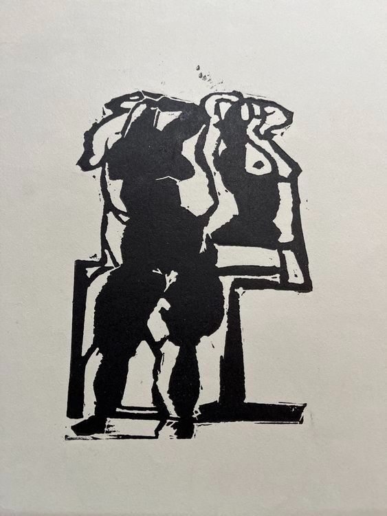 Xilografie: Diether Ritzert HOLZSCHNITT SIGNIERT – Usato da Gersau venduto da grafik-kunst 1