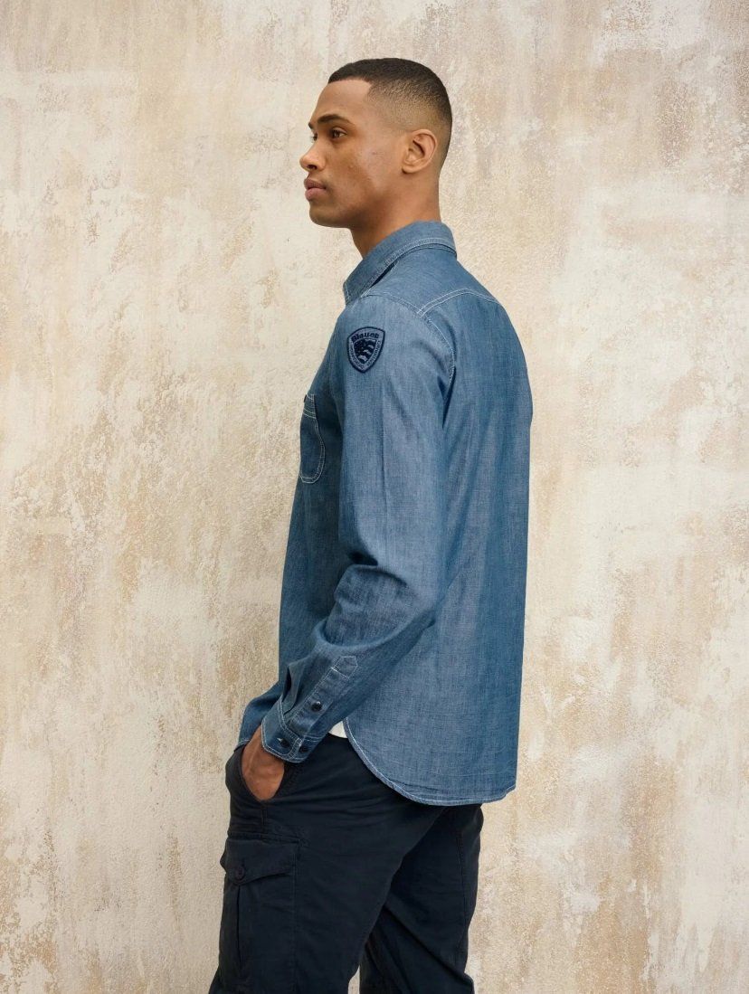 Camicie: Blauer USA Jeanshemd - Grösse M – Nuovo e nell'imballaggio originale da Unterägeri venduto da lacauma 2
