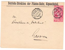 Lettre de Alpnach pour Luzern le 16.XI.00