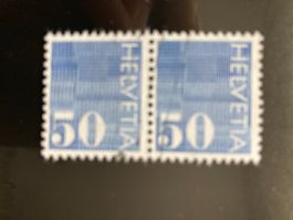 Schweiz 1970 Rollenmarke 50 Rp waag.Paar gestempelt Bedarf 2