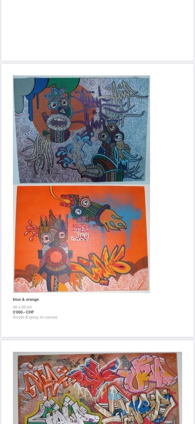 Dipinti: A1One Original Graffiti Leinwand, 1 St. – Usato da Zürich venduto da 1_marsmensch 4