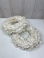 Winter Deko: 2 schneeweisse Kränze, NEU
