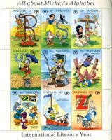 Block "Walt Disney. Micky Maus". Tansania
