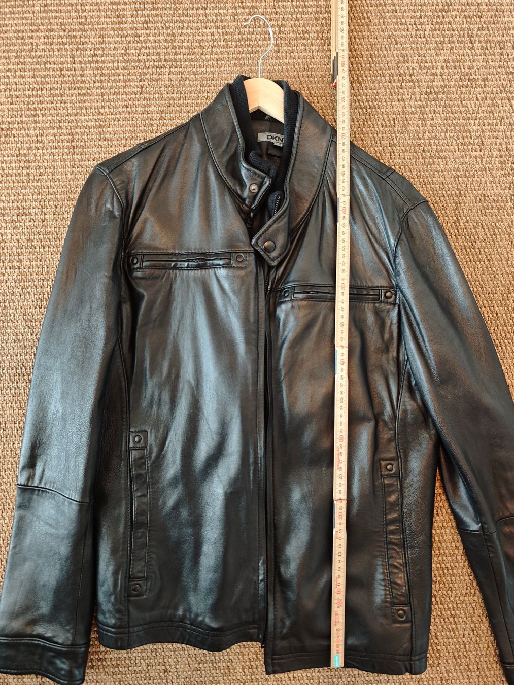 DKNY Giacche: DKNY Herren Lederjacke Schwarz, Grösse M – Usato da Thundorf venduto da Napsty 7