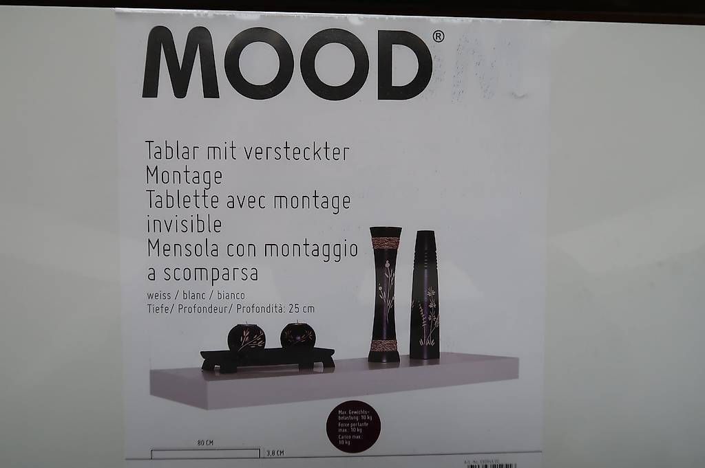 Scaffali: 2 x MOOD Tablare weiss 80 cm – Nuovo e nell'imballaggio originale da Rafz venduto da andy-music01