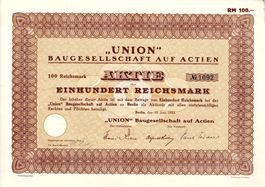 "UNION" Baugesellschaft auf Actien