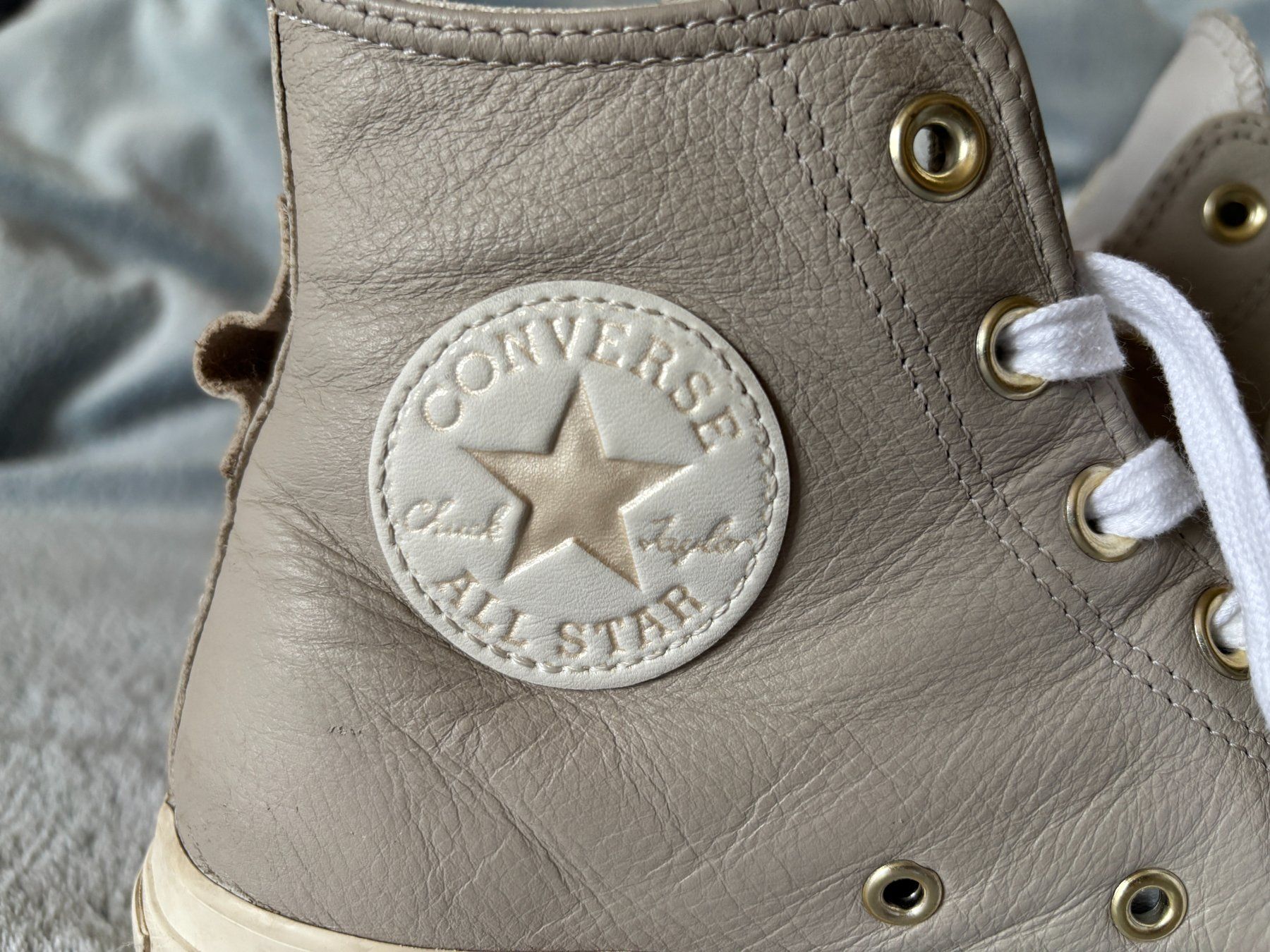 Converse Scarpe da donna: Converse Leder Platform, Plateau, grau, Gr. 39, sehr schick – Usato da Birmenstorf AG venduto da tritonius 8