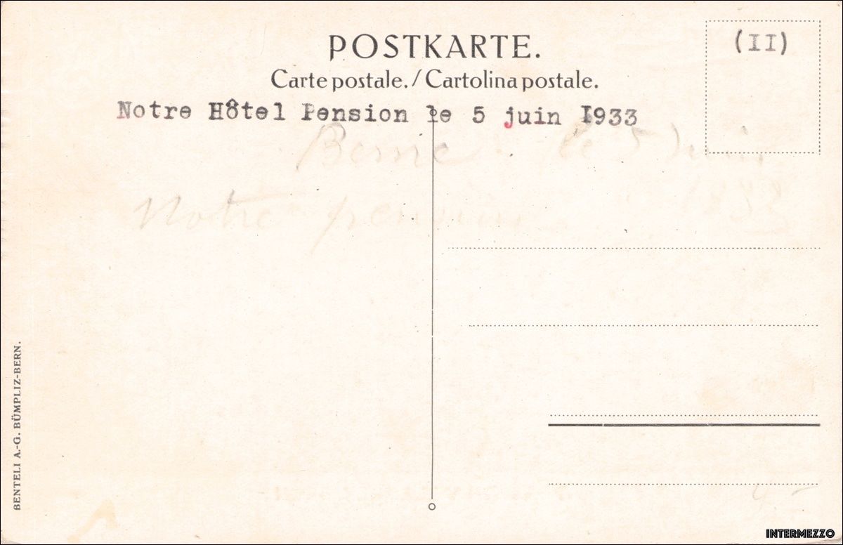 Cartes postales: Bern // 1933 Pension Villa Frey – D'occasion à Basel par intermezzo12 1