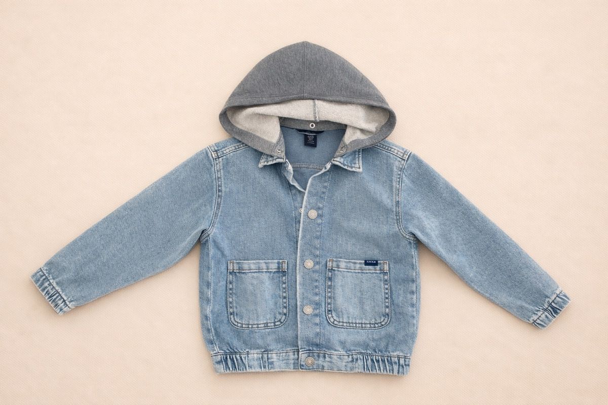 H&M Giacche & Cappotti: VESTE EN JEAN À CAPUCHE ENFANT – Nuovo (secondo la descrizione) da Lausanne venduto da mar_6snp 1