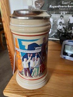 Hürlimann Verres: Bierkrug 700 Jahre Eidgenossenschaft – Neuf (Voir description) à Rueun par Gettacadalbert