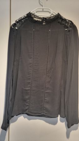 dunkelgrau Bluse Marke Promod